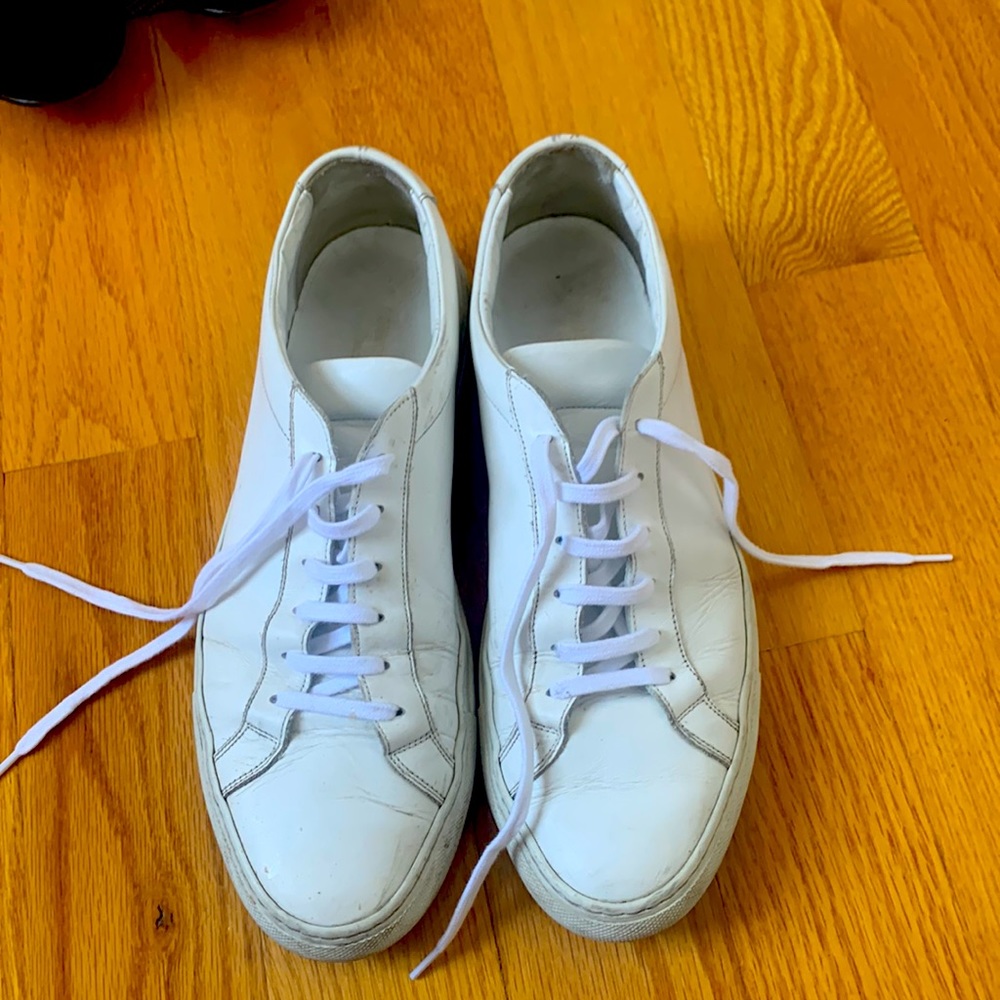 Mens white used common projects